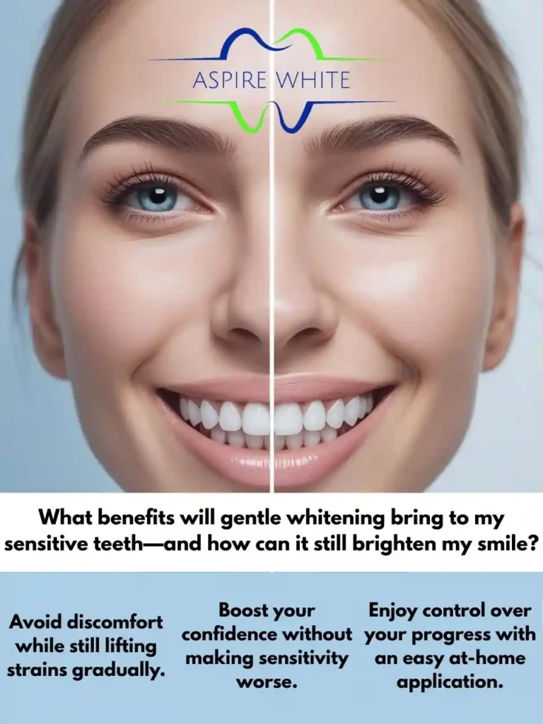 What benefits will gentle whitening bring to my sensitive teeth—and how can it still brighten my smile Exeter